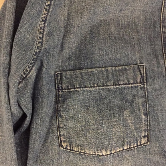 Madewell denim raw hem top - Picture 4 of 5